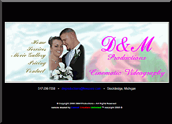 Wedding Web Site Example 3