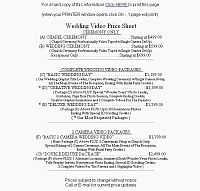 Printable Price Sheet